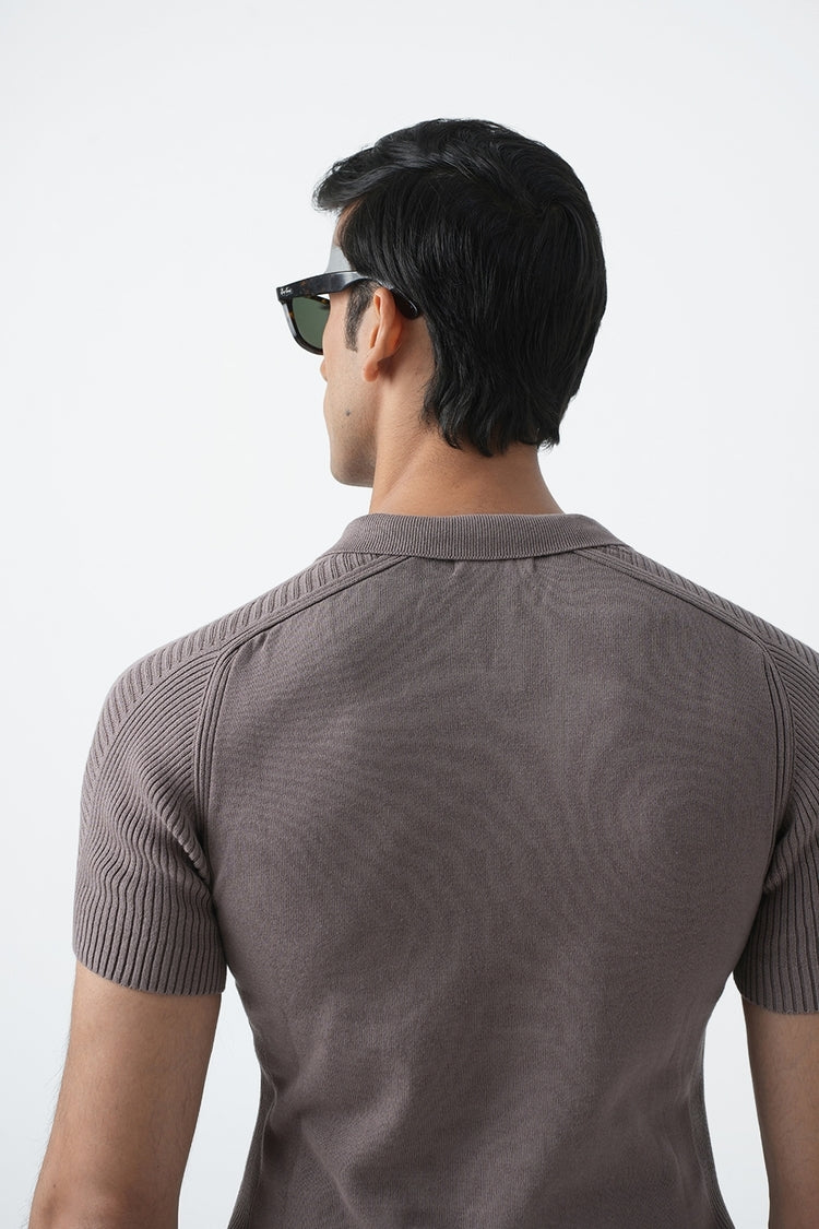 TRUFFLE POLO KNIT SHIRT