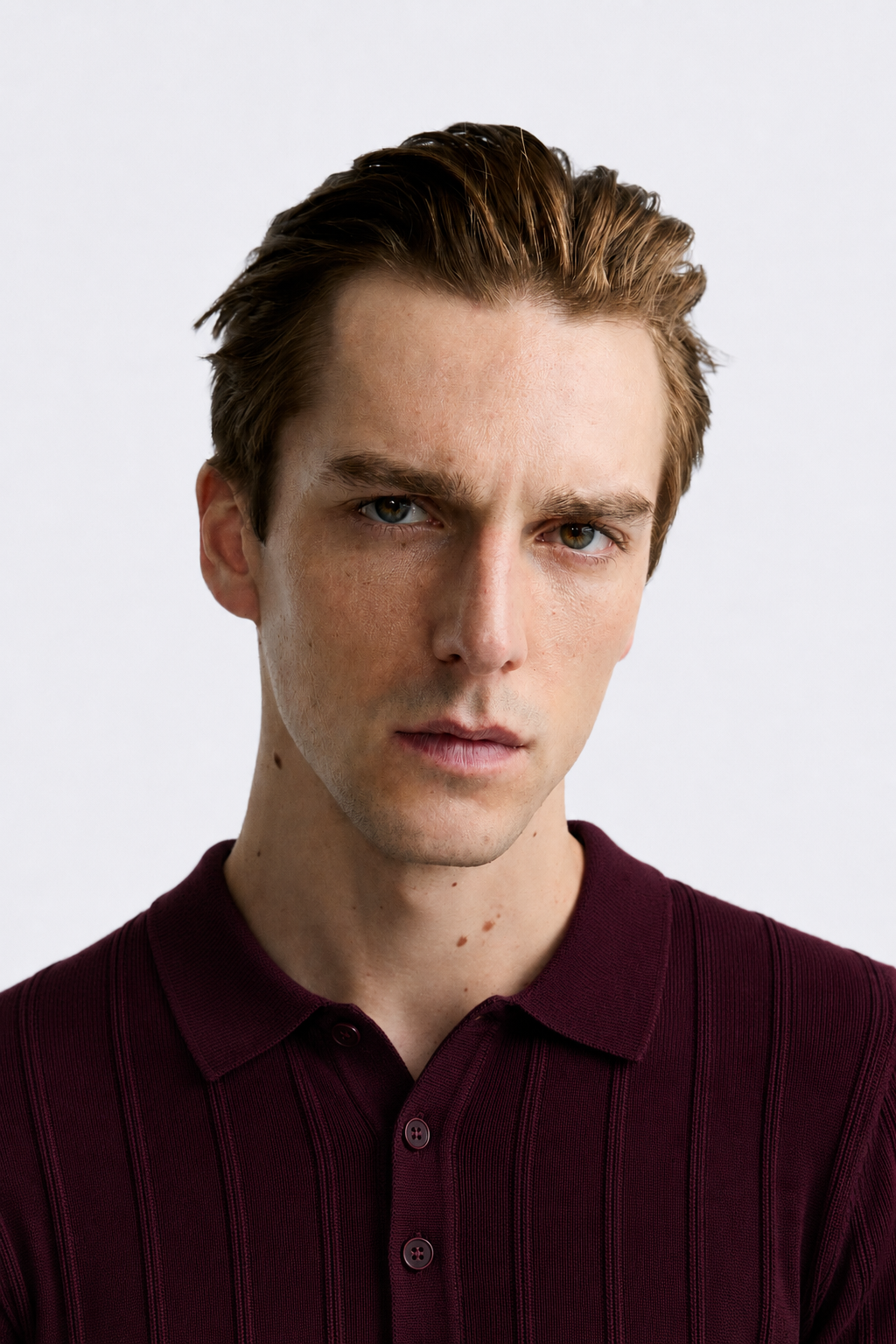 Maroon Polo Knit Shirt
