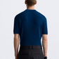 RIBBED KNIT POLO SHIRT