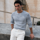 WHITE WASHED RIBBED SWEATSHIRT