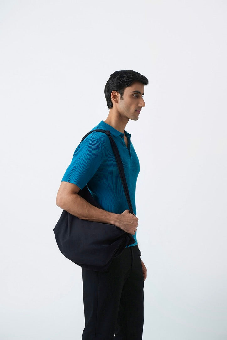 SUMMER TEAL KNIT POLO SHIRT