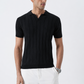 Jet Black Polo Knit Shirt