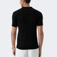 Jet Black Polo Knit Shirt