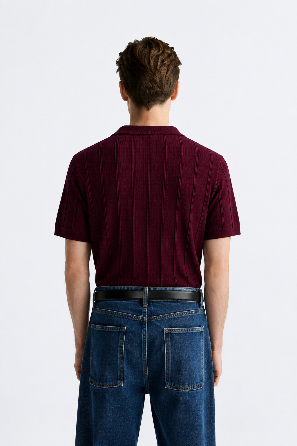 Maroon Polo Knit Shirt