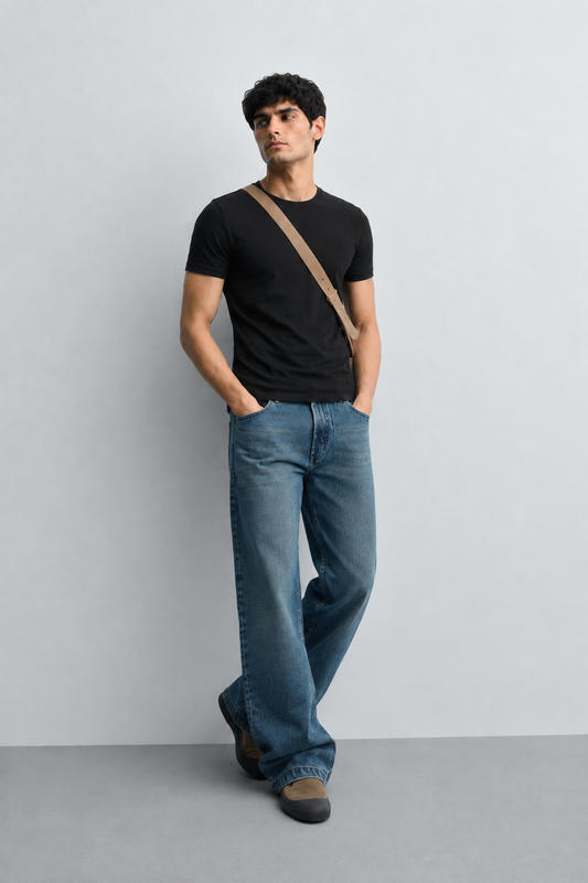 MID - BLUE RELAXED FIT JEANS