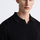 Black Polo Knit Shirt
