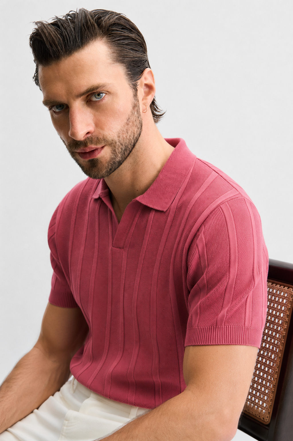 Cranberry Polo Knit Shirt