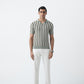 OLIVE KNIT POLO SHIRT