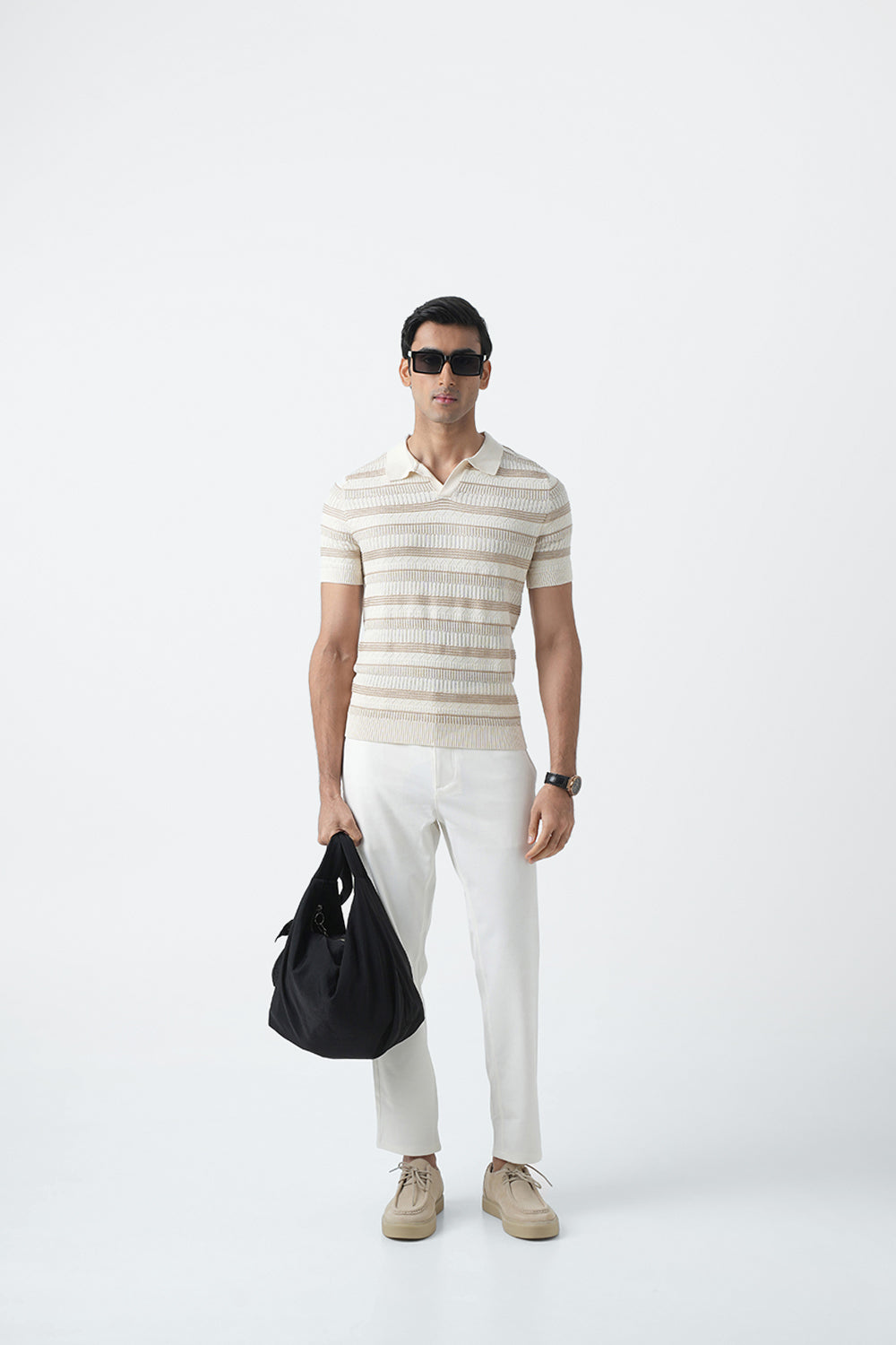 BISQUE KNIT POLO SHIRT