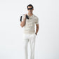 BISQUE KNIT POLO SHIRT