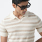 BISQUE KNIT POLO SHIRT