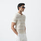 BISQUE KNIT POLO SHIRT