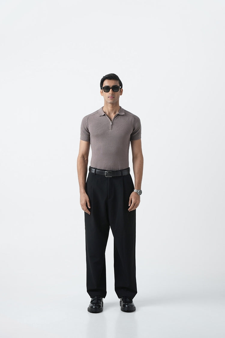 TRUFFLE POLO KNIT SHIRT