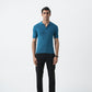 SUMMER TEAL KNIT POLO SHIRT