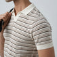 LIGHT STONE KNIT POLO SHIRT