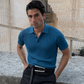 SUMMER TEAL KNIT POLO SHIRT